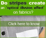 Do stripes create an optical illusion effect on fabrics