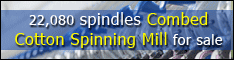 Combed Cotton Spinning Mill for sale