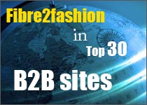 Fibre2fashion in Top 30 B2B sites