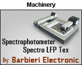 Spectrophotometer Spectro LFP Tex by BARBIERI Electronic SNC