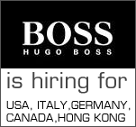 Hugo Boss is hiring for USA, Germany, Canada, HK, Italy