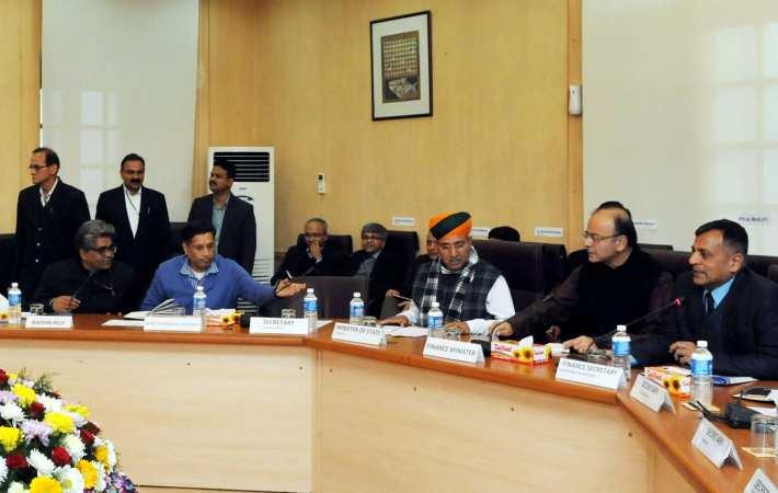 Finance minister Arun Jaitley chairing the Pre-Budget Consultative Meeting with the 