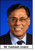 Mr Subhash Anand Mr Subhash Anand