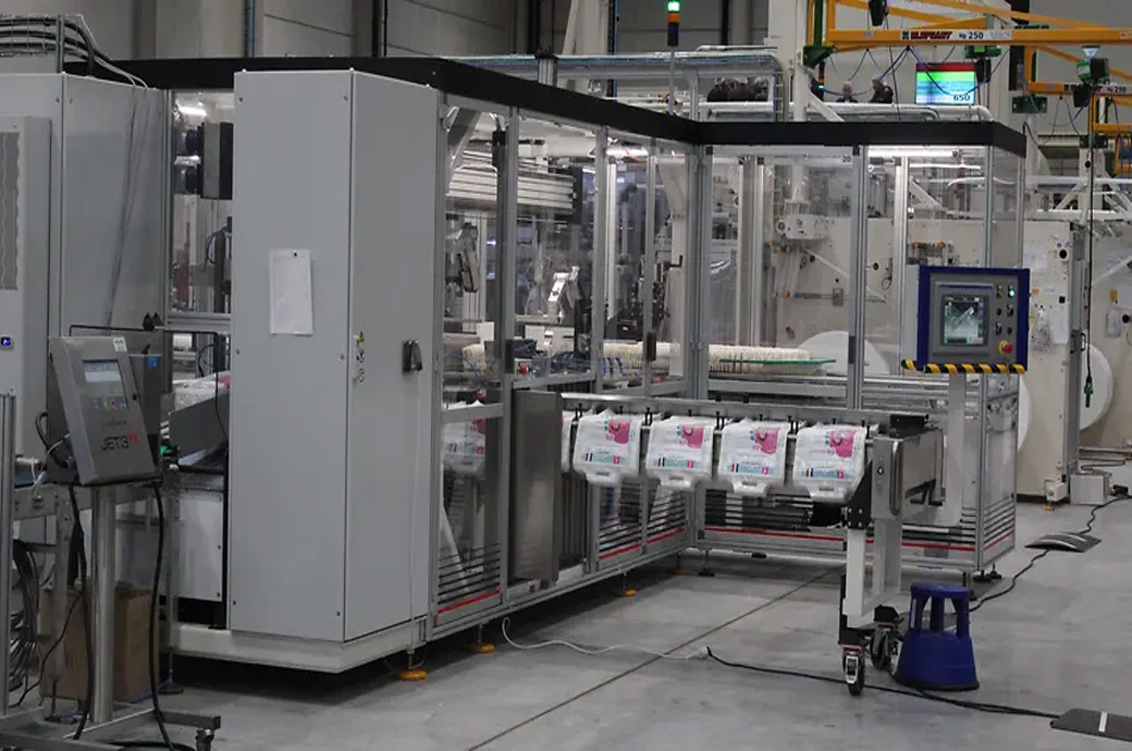 Andritz converting line for baby diapers begins operation in France