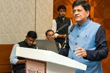 Union minister for textiles Piyush Goyal addressing at the award ceremony of CITI Textile Sustainability Awards 2024 at Bharat Tex 2024 in New Delhi on February 26, 2024. Pic: PIB